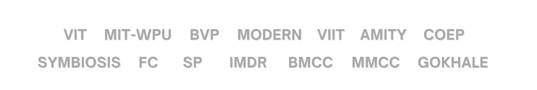 Partner colleges and universities - students from leading educational institutions